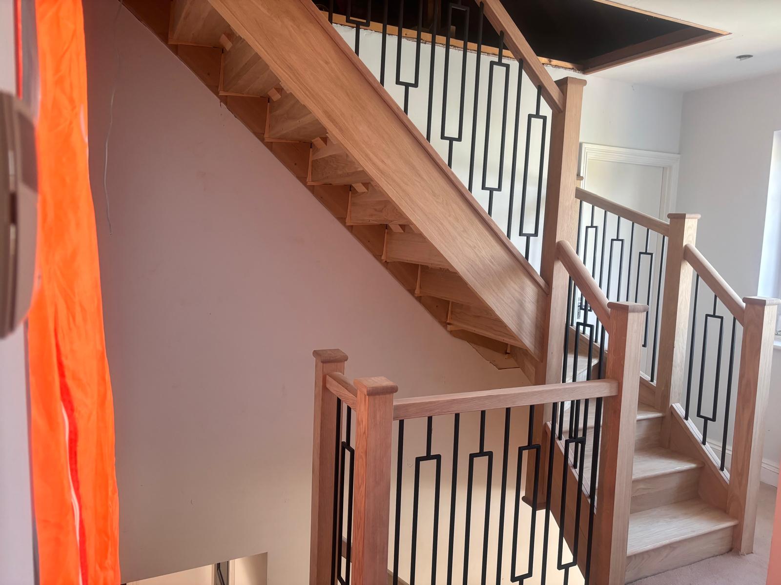 Oak staircase in Hertfordshire