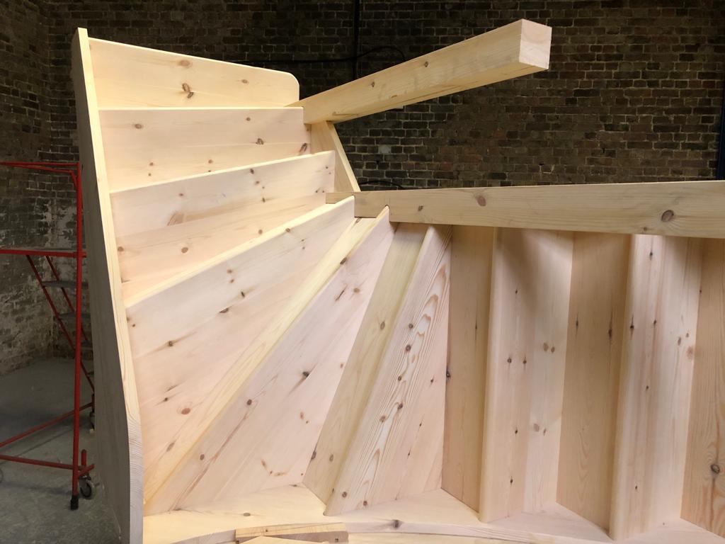 Softwood Pine Bespoke Staircase North London 2