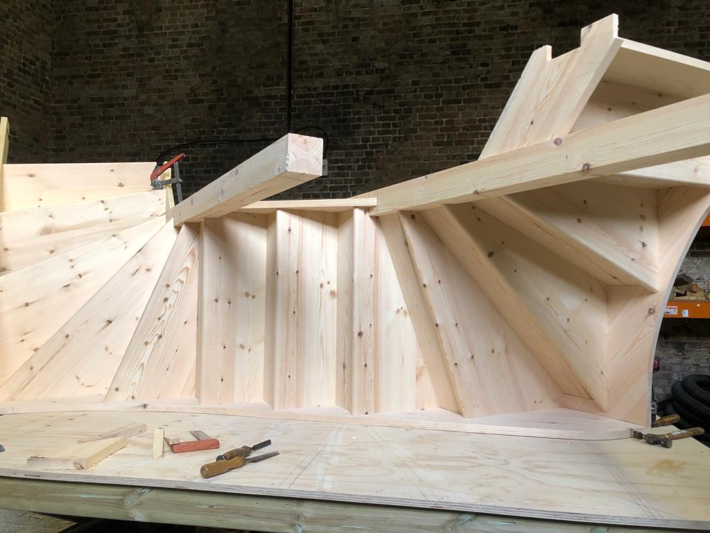 Softwood Pine Bespoke Staircase North London 5