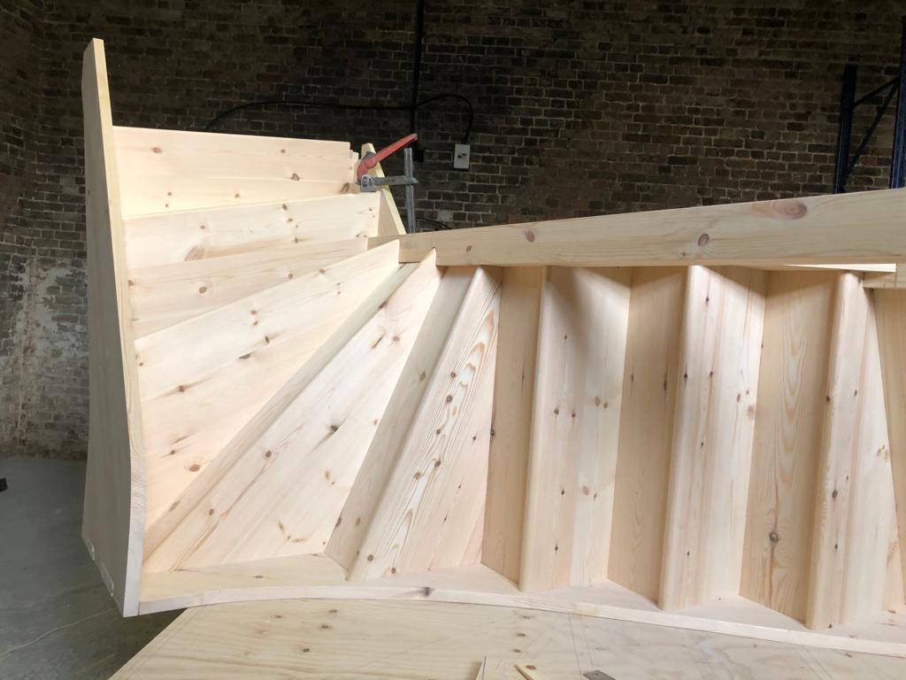 Softwood Pine Bespoke Staircase North London 6