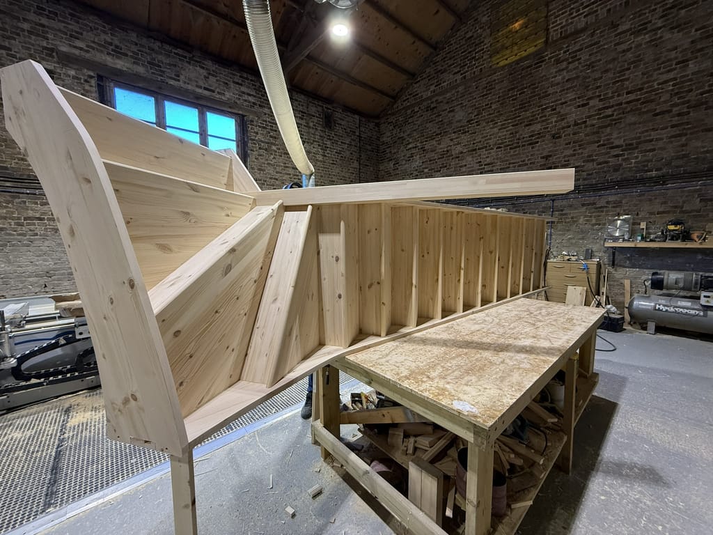 Softwood quater turn staircase 1