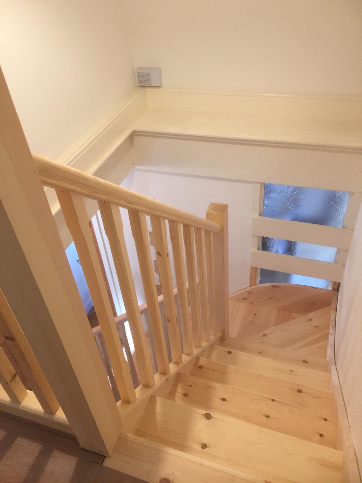 Softwood staircase