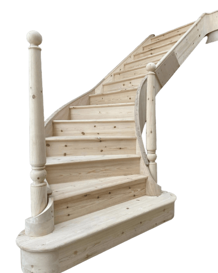 L-shaped and winder staircase diagram
