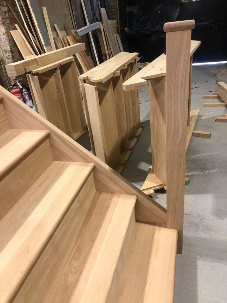 oak staircase hertfordshire 2 x