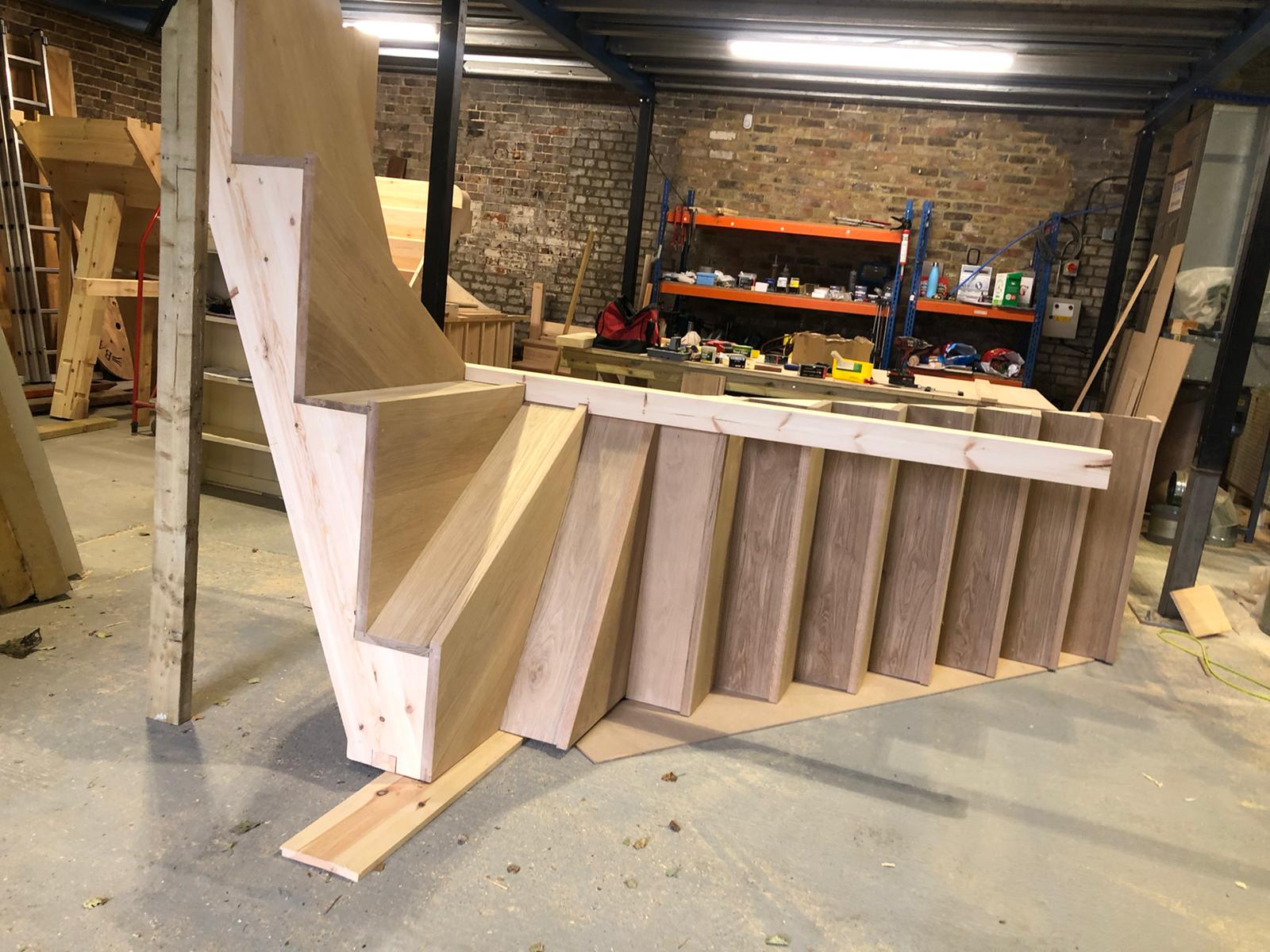 oak tread staircase london 5 x